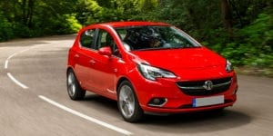 2018 Vauxhall Corsa in red